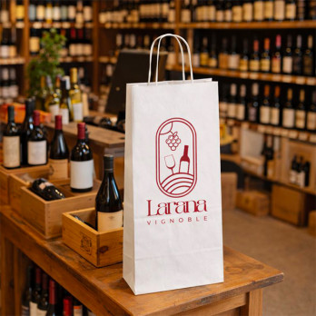 Sacs à bouteilles en papier personnalisés