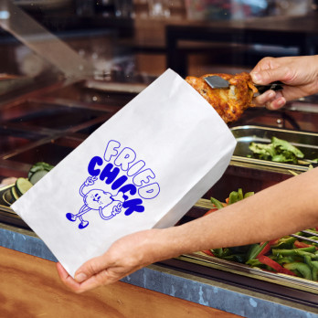 Sacs à poulet en papier personnalisés