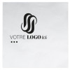 Serviette blanche personnalisée en ouate 40x40 - 2 plis - 1 à 2 couleurs