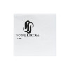 Serviette personnalisée blanche 2 plis 20x20 - 1 à 2 couleurs