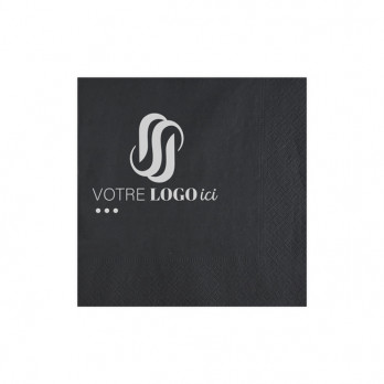 Serviette personnalisée en papier ouate 2 couleurs au choix 20 x 20 - 2 plis - Impression 1 à 2 couleurs