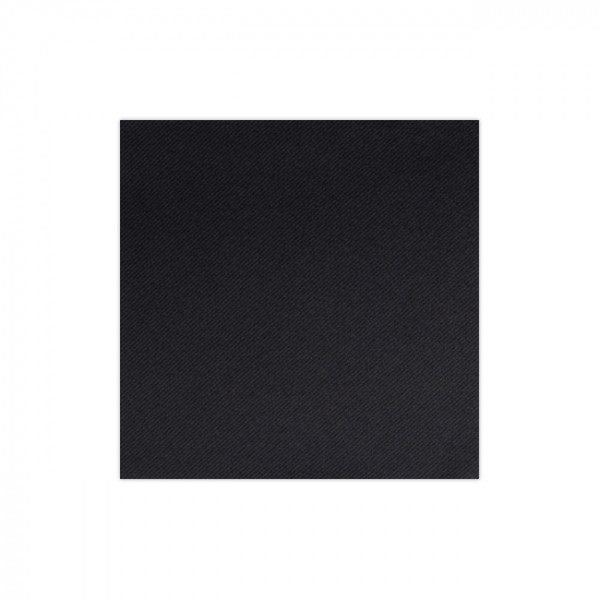 Serviette en soft noir aspect tissu 20x20