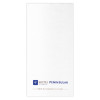 serviette personnalisée molleton blanc 30x40cm