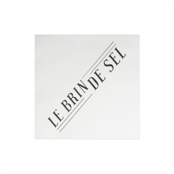 Serviette en papier soft aspect tissu imprimée avec logo