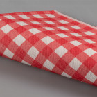 Serviette en soft aspect tissu vichy rouge et blanc 40 x 40