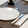 Serviette vert anis 2 plis 40x40 & Molleton double point.