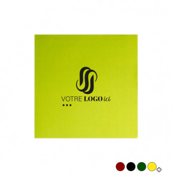 Serviette personnalisée en papier molletonné 13 couleurs au choix  20 x 20 cm - Impression 1 à 2 couleurs