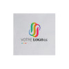 Serviette personnalisée en papier ouate blanc 20 x 20 - 2 plis - Impression numérique